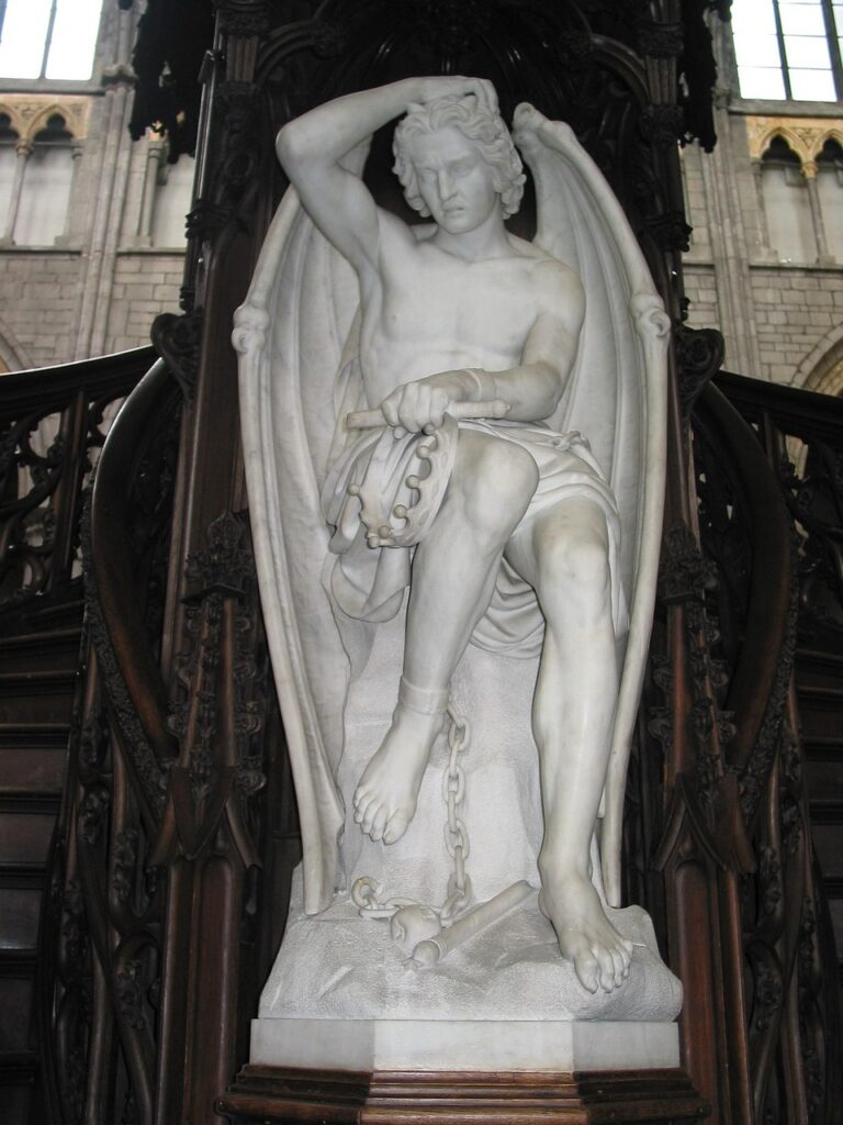 Lucifer luciferismo org Estatua de Lucifer como ángel de Luz